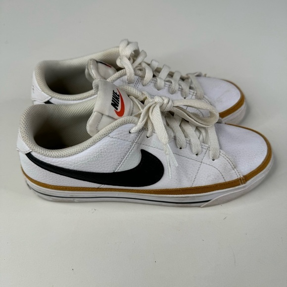 Nike Court Legacy White Desert Ochre Sneakers Size 7.5 - Picture 1 of 8